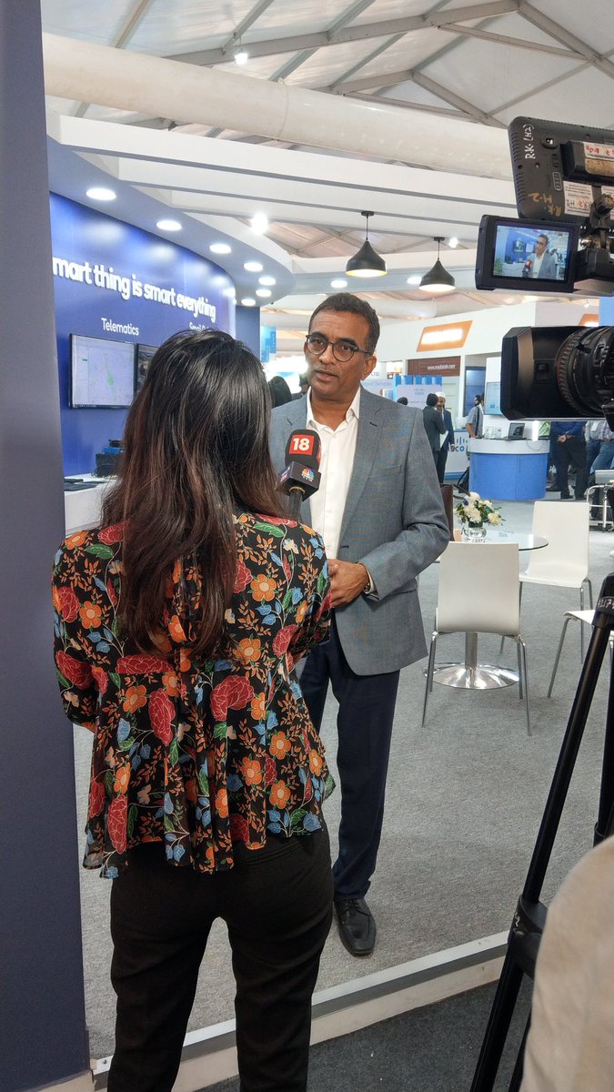 DechUthappa's tweet photo. @rajen_vagadia @qualcomm_in shares his thoughts with @CNBCTV18News around #IMC2018 and the opportunity it presents for the #5G ecosystem in India https://t.co/qlrMlOS27r