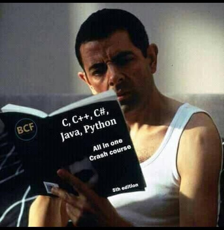 kamleshrao's tweet image. LOL! Mr.Bean C, C++, C#, Java, Python - All in One Crash Course #MrBeans @MrBean