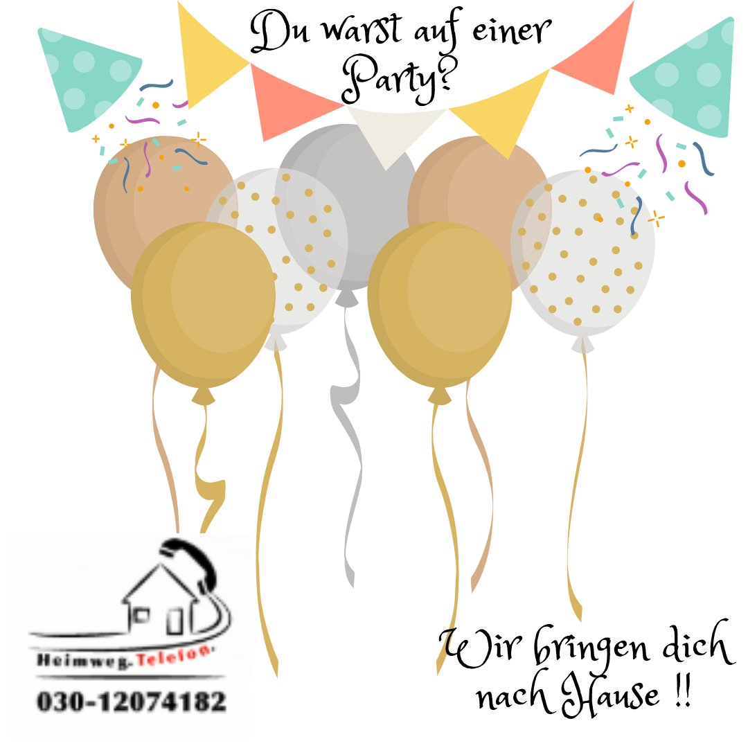 Heimwegtelefon De On Twitter Die Party Ist Zu Ende Und Du Musst