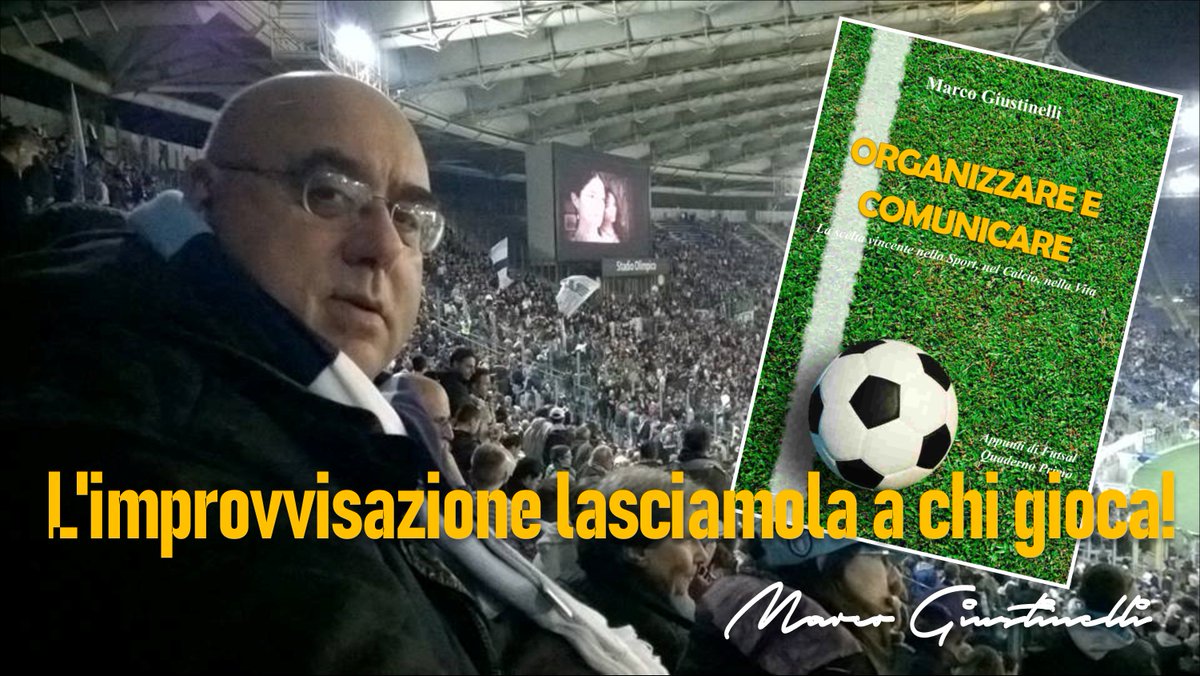 Il calcio italiano va ricostruito su basi morali e organizzative diverse. Meno professionismo e più professionalità. Questo libro vuole essere uno spunto di riflessione per chi vuole mettersi in gioco per creare uno sport migliore.
ORGANIZZARE E COMUNICARE
In libreria e  Amazon