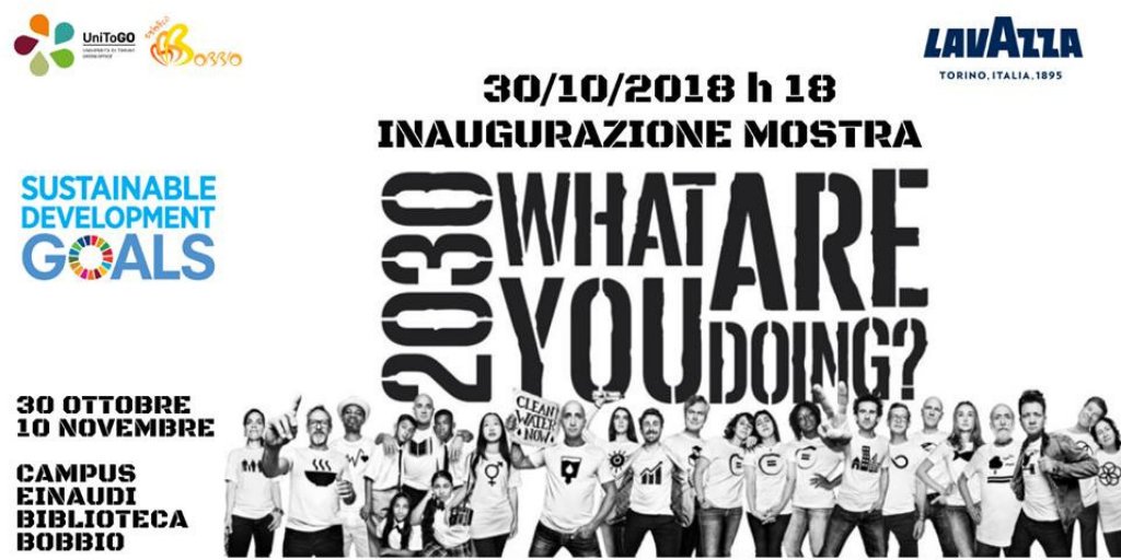 UniToGO (@unito_go) on Twitter photo SAVE THE DATE:
#30ottobre alle 18 alla #BibliotecaBobbio di <a href="/unito/">Università di Torino</a>
INAUGURAZIONE mostra fotografica #2030WhatAreYouDoing? di @Lavazza
17 obiettivi di #SviluppoSostenibile
17 ambasciatori
17 ritratti fotografici di #platonic
Vi aspettiamo! pic.x.com/wCpnBA3Pmc SAVE THE DATE:
#30ottobre alle 18 alla #BibliotecaBobbio di <a href="/unito/">Università di Torino</a>
INAUGURAZIONE mostra fotografica #2030WhatAreYouDoing? di @Lavazza
17 obiettivi di #SviluppoSostenibile
17 ambasciatori
17 ritratti fotografici di #platonic
Vi aspettiamo! pic.x.com/wCpnBA3Pmc