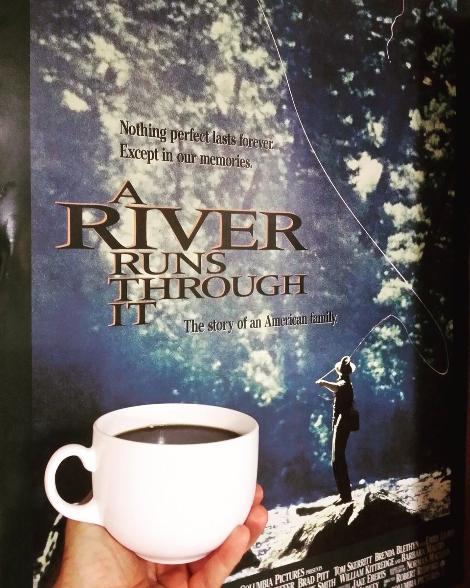 River runs through it poster + Sizable coffee