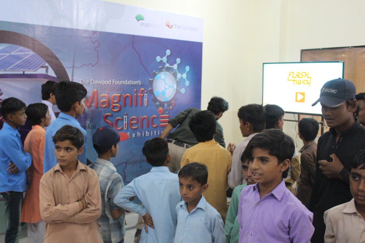 WonderTreeCo's tweet photo. Happy faces at #TDFMagnifiScienceThar Exhibition π
There's so much potential in areas like #Tharparkar if these children are given proper and quality #STEM education! We're totally loving how instantly they show affinity towards #technology. https://t.co/cg8h6LpZSj