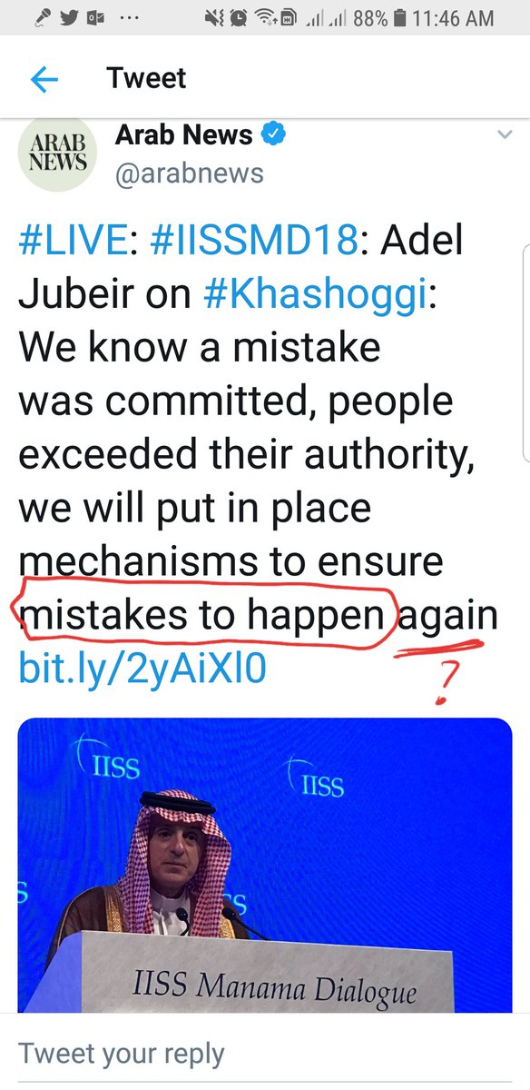 belthazor's tweet image. Dear @arabnews you might not have noticed. But it's disappointing to read tweet like this.