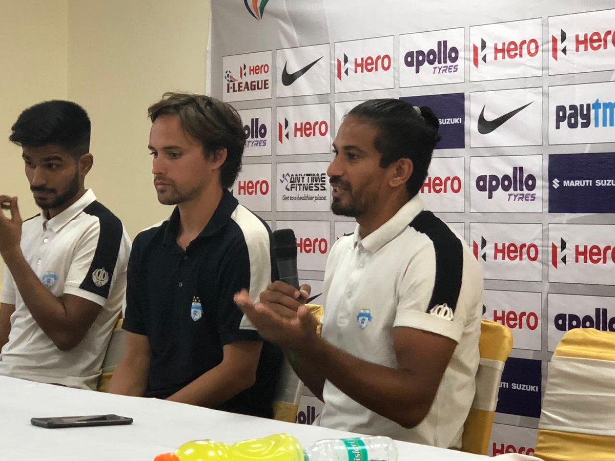 minervapunjabfc's tweet photo. 🎙”Every season is a new challenge for everyone, as a player you have to perform to earn your place in the team, it’s not just that this season, we even have the challenge to defend our title and we have prepared well for that!” - @Manandeep17 (Minerva Punjab FC) #MPFCCB https://t.co/seetARp934