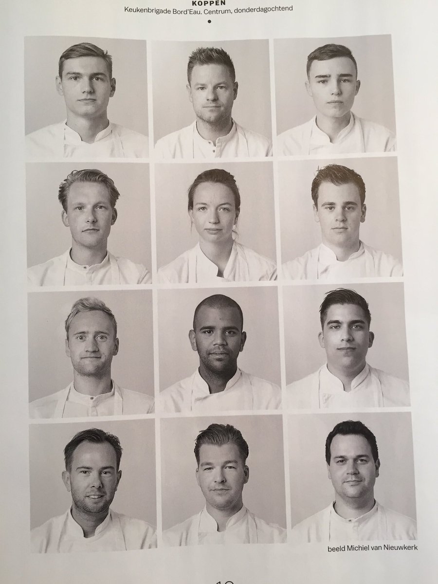 Koppenpagina Parool, keukenbrigade Bord’Eau Hotel de L’ Europe