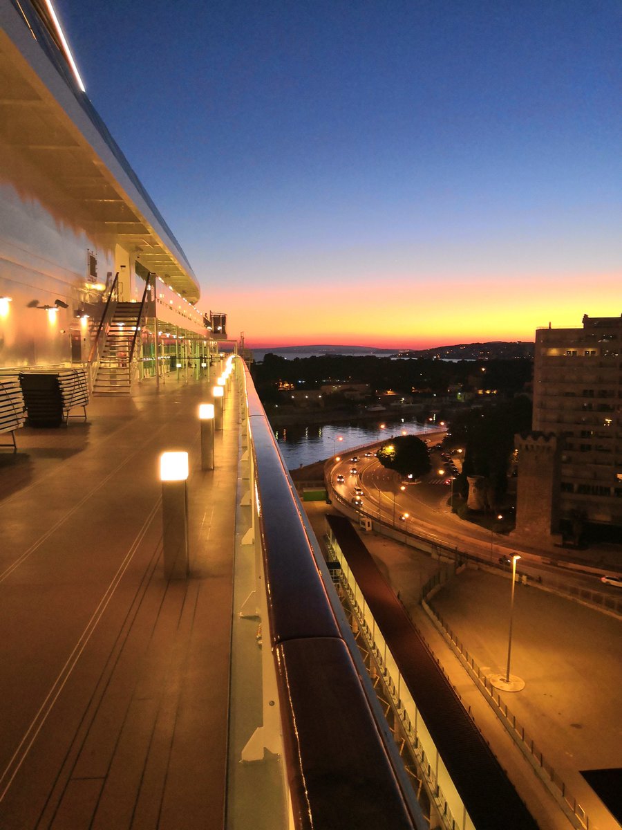 Seen_inthecity's tweet photo. One of the most beautiful views - on the deck of @MSC_Cruises_UK #Meraviglia at sunset overlooking the port of Palma! #Cruise https://t.co/jsolTF9ySQ