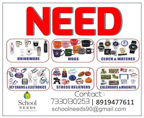 Schoolneeds90's tweet photo. We Provide PrintedMug's Clock&amp;Watches Gift's Item's Calendars ElectronicKeyChains Printed T-Shirt Graduations Gowns Bill Books School Files 
#mugs #tsirt #printeditems #calendars #magnets #drinkware #watches #clock 
Ph: +91 7330130253 I 8919477611
Email: schoolneeds90@gmail.com https://t.co/EK95DxlW8k