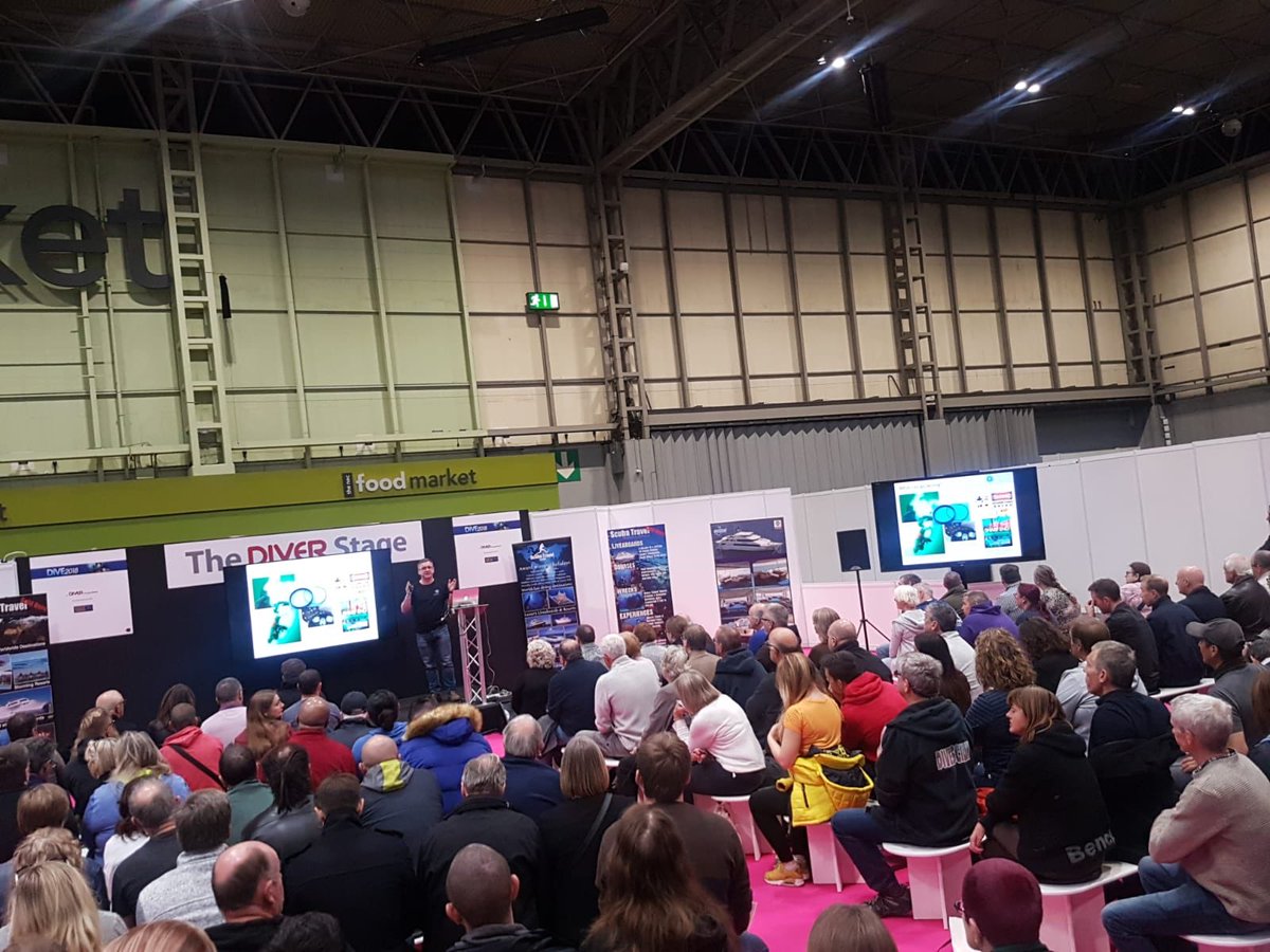 Gareth Lock speaking about learning from diving accidents at #DIVE2018 #HumanFactors #HumanDiver