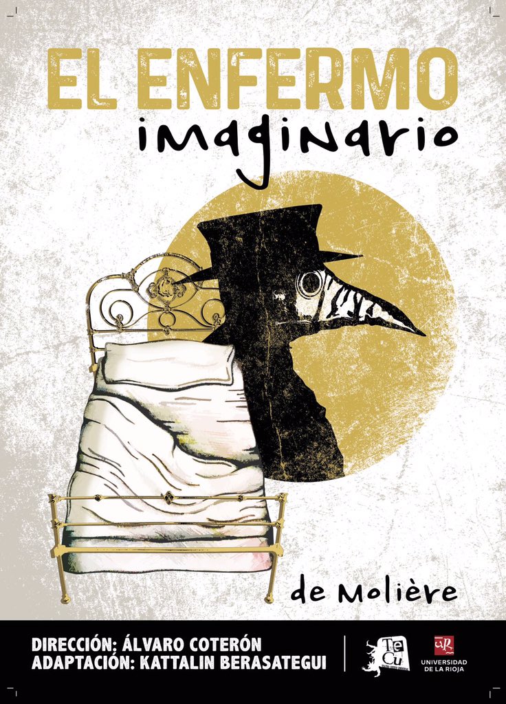 estudiantesUR's tweet photo. Hoy a las 20 h tienes una cita en el Auditorio del  @AytoLogrono. Nuestros compañeros de @TECU_teatro estrenan "El enfermo imaginario". Muy recomendable. No te lo pierdas!! 🎭 https://t.co/Y5zytnB5zJ