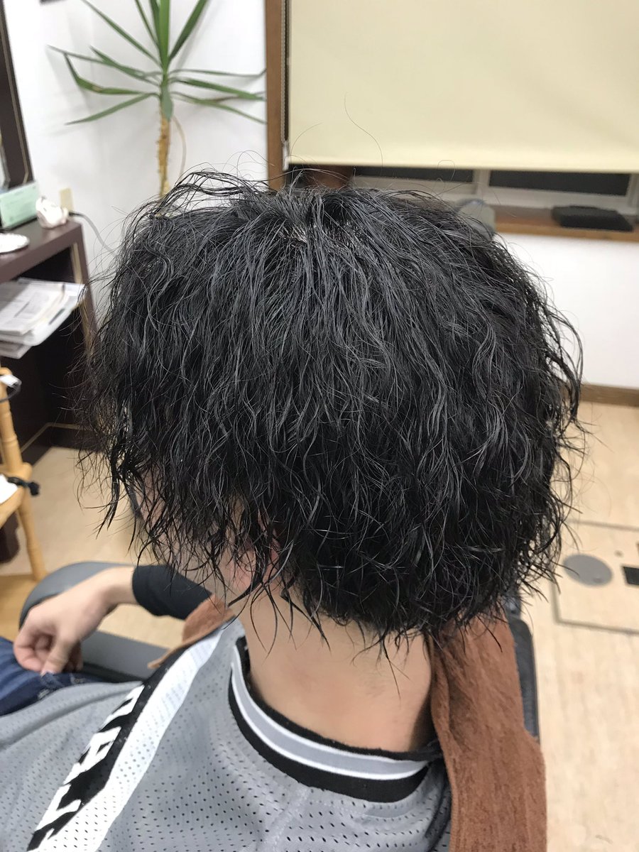 おかぴょん Earth 午後から息子の髪の毛を頼まれたので ツイストパーマしてあげた あー面倒臭かった ﾌﾌﾌ Fwfs Sメドゥーサみたい𐤔𐤔𐤔 でも 仕上がりはkenta君ぽくなって満足だ