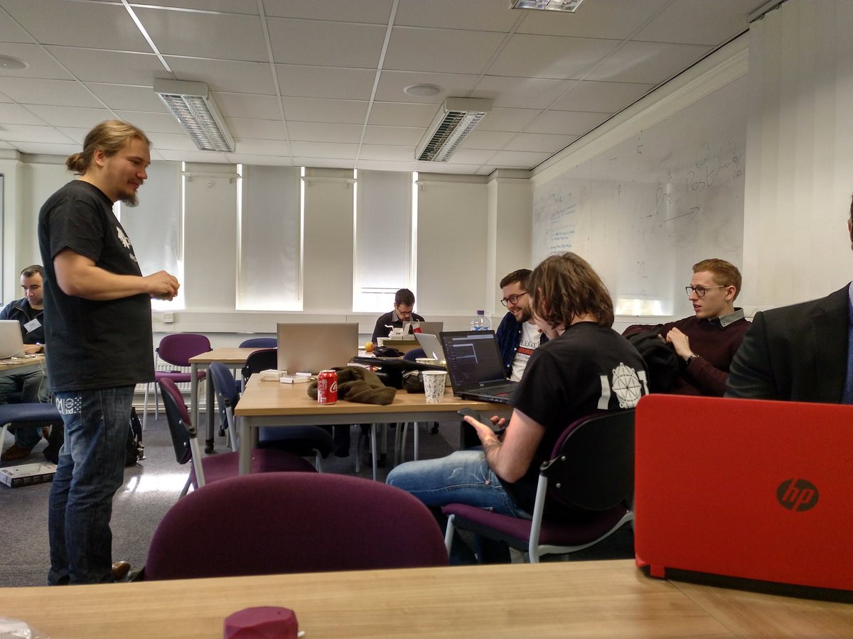 IotTribe's tweet photo. Coffee cups are starting to cover the tables! Already testing and enjoying some cool stuff by our #hackers.. one day left to know the winner! #hackingley https://t.co/cX0TIRgH3v