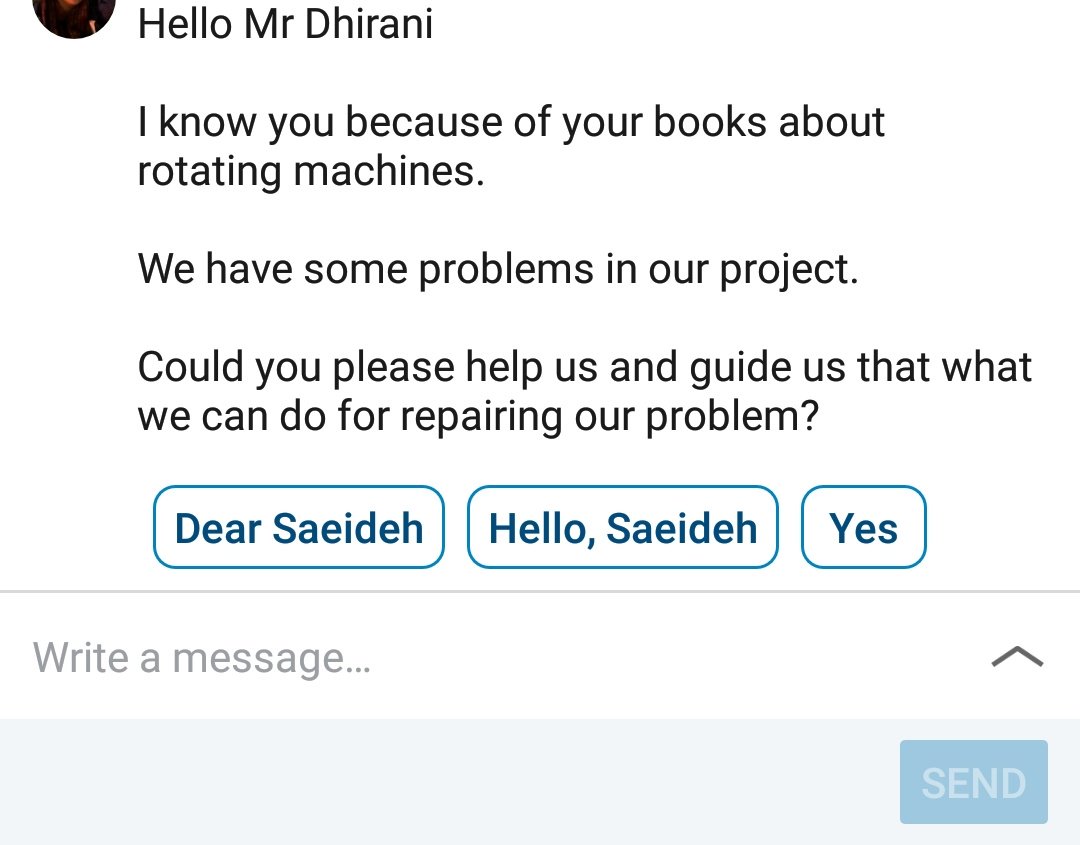 HusseinDhirani's tweet photo. So i jus accepted a LinkedIn request from someone in Azerbaijaan. She sent me a message asking for help with their project that involves rotating machines.
Apparently i've written a textbook on electrical insulation for rotating machines! So if you have any questions for me!!!?๐ https://t.co/r4Jsxcc7Jd