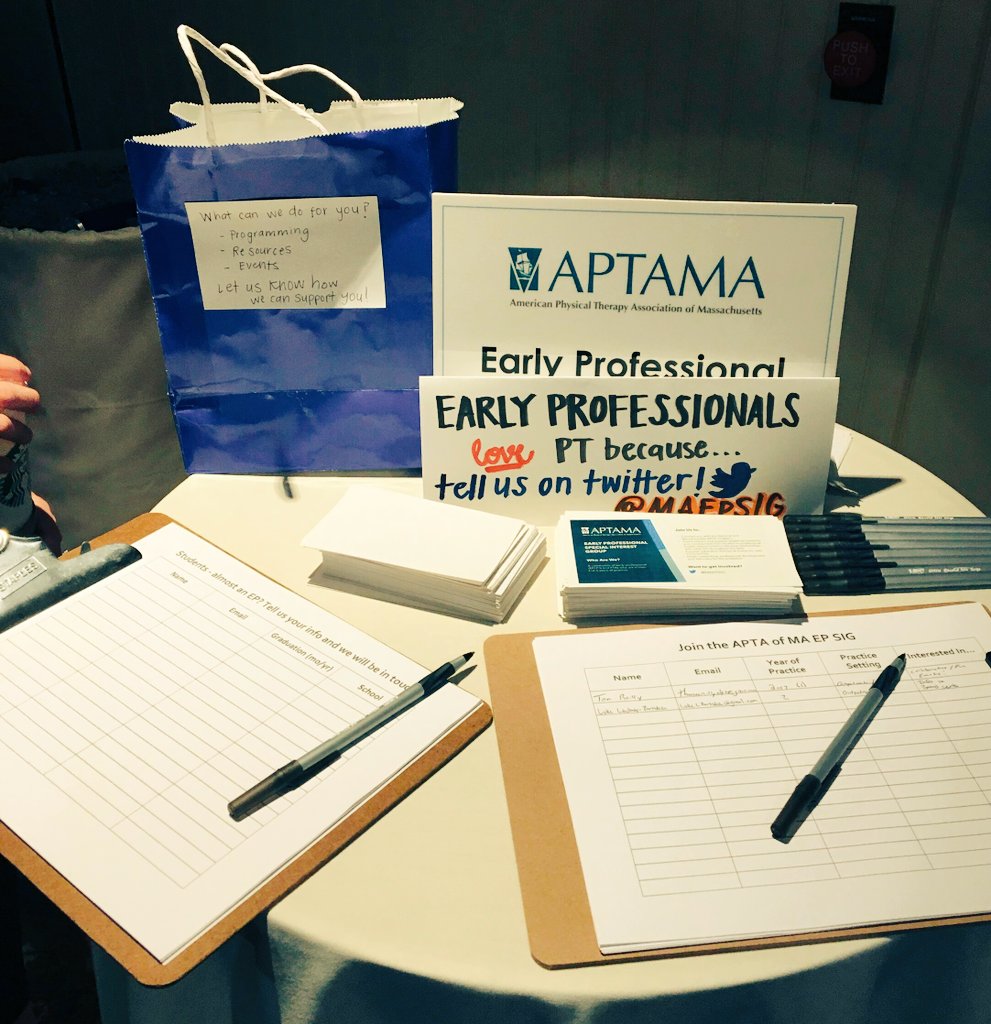 maepsig's tweet photo. Come say hi and sign up to be in the loop with the Early Professional SIG! At the @Aptaofma fall conference https://t.co/5Ms06trswz