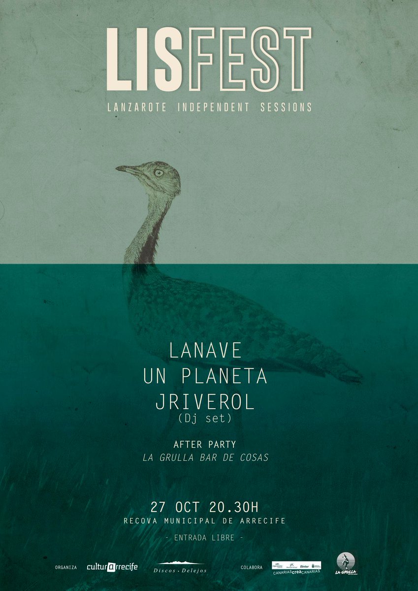 LANAVE y UN PLANETA, en concierto hoy Sábado, 20,30, dentro del 'LIS Fest' #Lanzarote Independent Sessions (#LISFest, <a href="/LANAVE_MUSIC/">LANAVE</a>, <a href="/CulturaLanzarot/">Cultura Cabildo Lanzarote</a>, <a href="/Bertodosol/">Un Planeta</a>, #UnPlanetaMusic, #LaNave, <a href="/Lagrulla4/">La Grulla bar de cosas by 1906</a>, <a href="/culturaarrecife/">Cultura Arrecife</a>, <a href="/partnersincrim9/">Partners in Crime</a>):