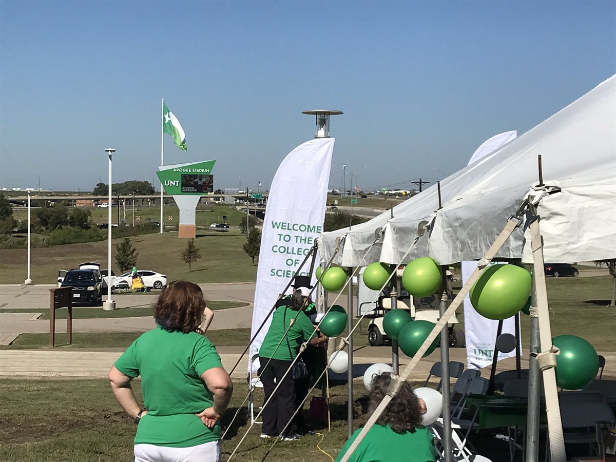 It’s game day! And we are getting ready for tailgating. Stop by to see us! #BeatRice #MeanGreen