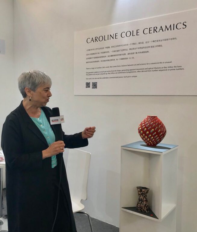 Telling the story behind my pots. Interviewed by a journalist from the Hurun Report, authors of China’s Rich List #china #lifestyle #shanghai #modernart #contemporaryceramics #carolinecoleceramics #uniqueceramics #bestofbritishshow #collectingceramics #investinginceramics