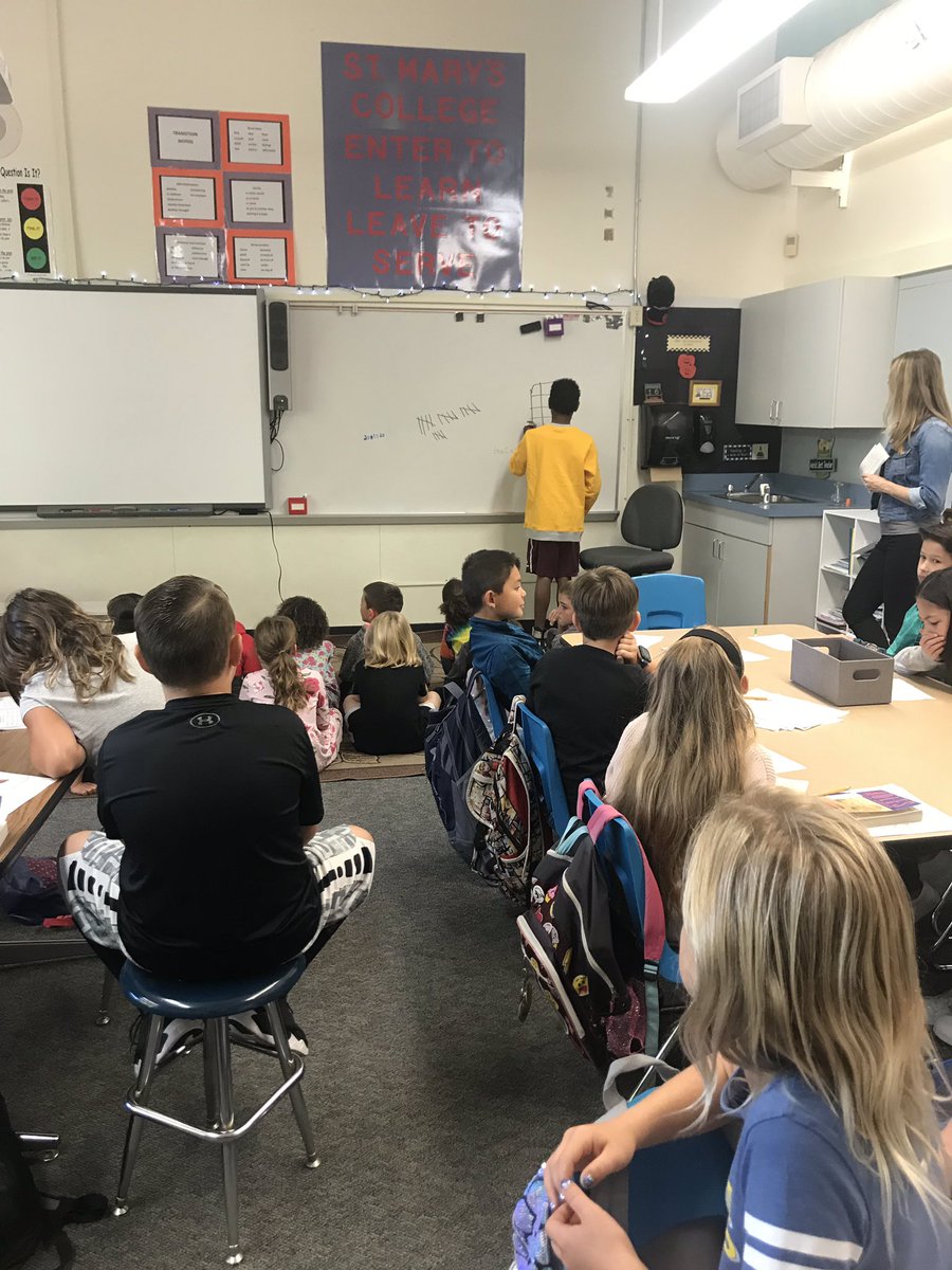 MphPeggy's tweet photo. 2nds visited 4/5th “buddies”to observe number talks/math and came back inspired to continue exploring numbers!  @mrsriceteaches @Mellharley https://t.co/AE3xbIACGx