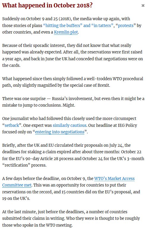 Screenshot 1 of section on “What happened in October 2018”