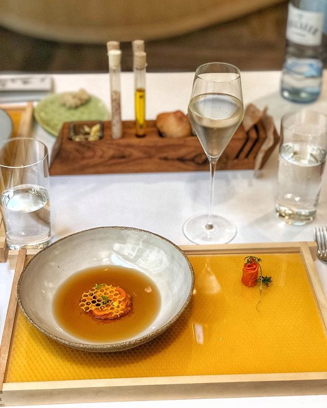 jokuti's tweet photo. A Michelin-started vegeterian restaurant in Vienna: very promising! This dish: Carrot and marigold.
#jokuti_austria
#foodie #vienna #wien #veterian #vegan #vegetarisch #tian #michelinstar #finedining #austrianfood #paulivic #vegetarianus #twitter #carrot #marigold https://t.co/OsEieA08p5