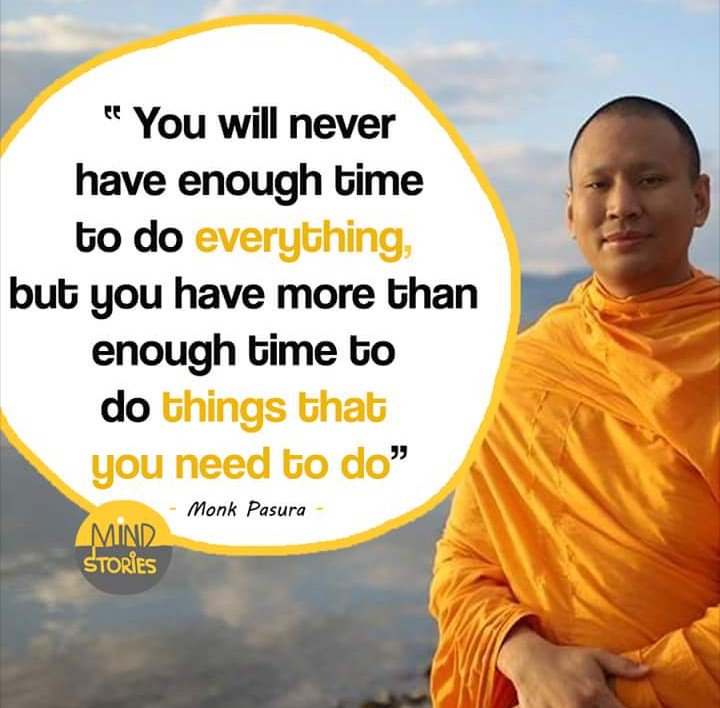 We can just learn to prioritize, to put first things first and always be mindful. Thanks to Lp Pasura #pipo #peace #peacerevolution #InnerPeace