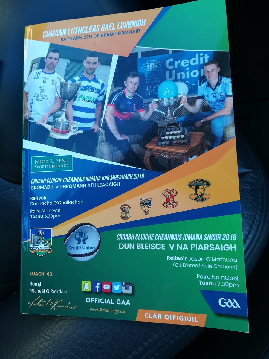 pfoley194's tweet photo. Final touches #CoFinalDay #culkshc #Limerick Best of luck @NapGAA @DoonGaaClub @DrominAthlaccaG @CroomGAA referees & officials @JasonOMahony3 @donnacha81& @seclimgaa
And it's good having Liam McCarthy in the Mackey Stand🙂 https://t.co/weGoISMWK7