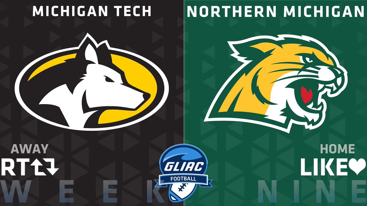 GLIACsports's tweet photo. 🏈 #GLIACFB GAMEDAY 🏈

RT | Michigan Tech 🆚
LIKE | Northern Michigan 

⏰ 1 PM
📍 Marquette, Mich. 

➡️ https://t.co/ypk9tGSUQx 

#WhereChampionsCompete https://t.co/8nJXCdrWiY
