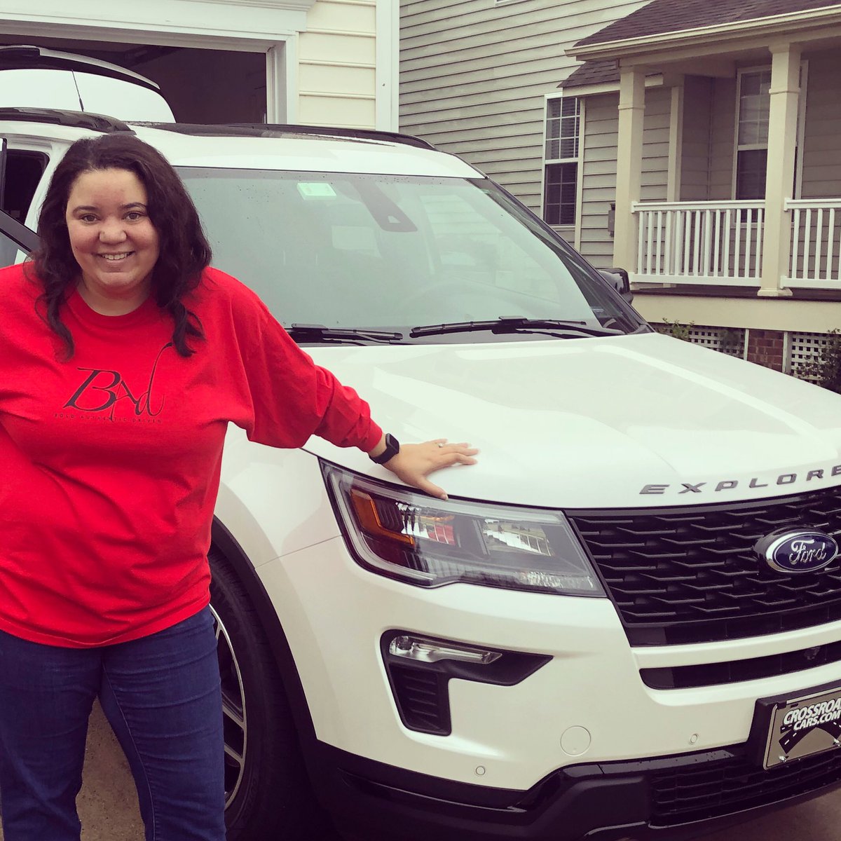 TheBuzzOnHR's tweet photo. Rolling to SC today for football and family time ππ»β¬οΈ... Rocking my @traprecruiter B.A.D shirt and riding in my bad bishh, new whip ππ¨ππ½ββοΈ #badbishhhh #boldauthenticdriven #traprecruiter #teepreneur #supportyourfriendsbusiness #BlogFFs https://t.co/S0DEaLYCl4