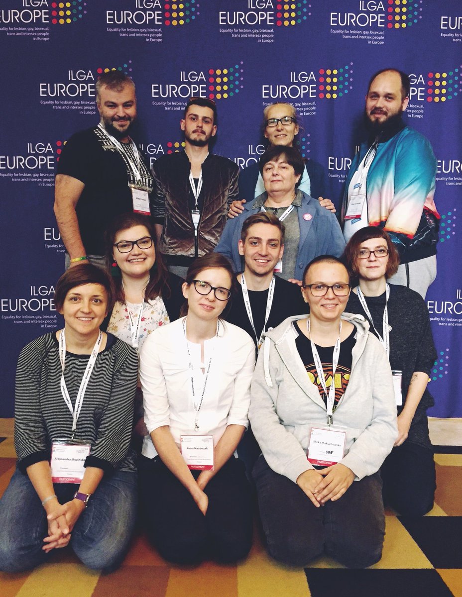 Polska ekipa pozdrawia z konferencji @ILGAEurope #IEBrussels2018 🏳️‍🌈🇵🇱