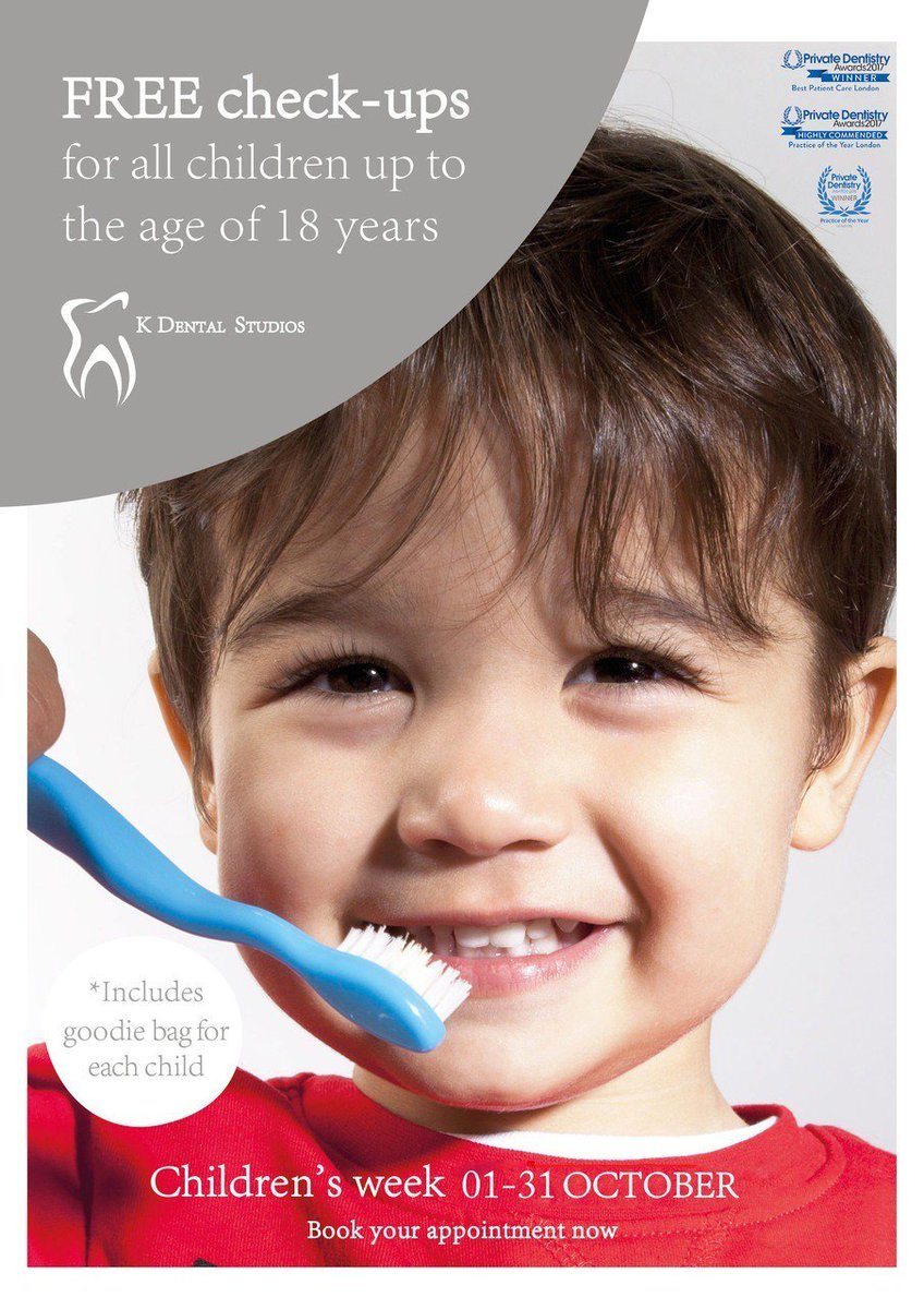 Few appointments left for our children's week #complimentary #check-ups for #kids up to the age of 18 years old #book now #kdentalstudios #children'sweek