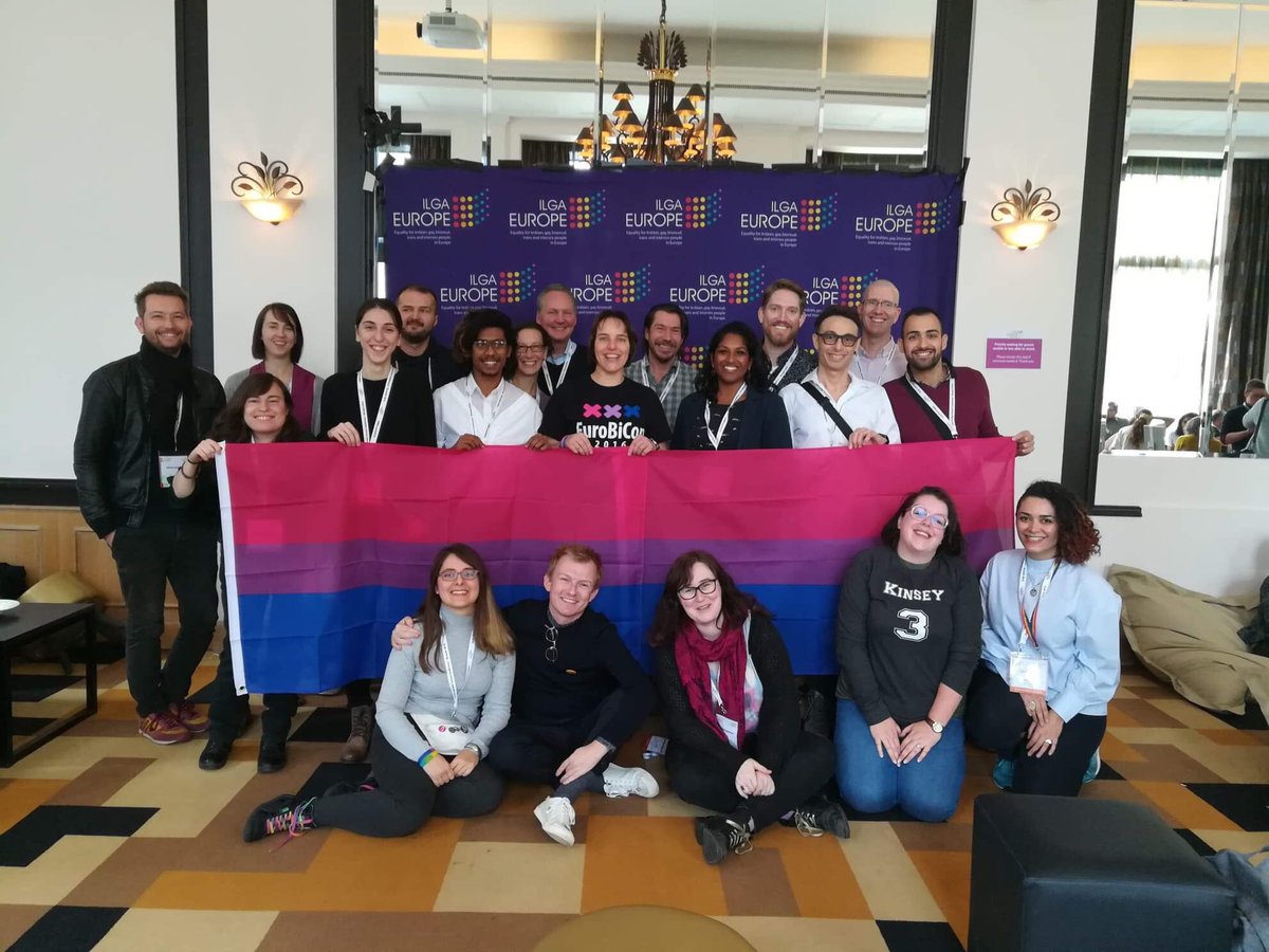 A beautiful bunch of brilliant bisexuals in Brussels, Belgium 🇧🇪 #IEBrussels2018 @ILGAEurope