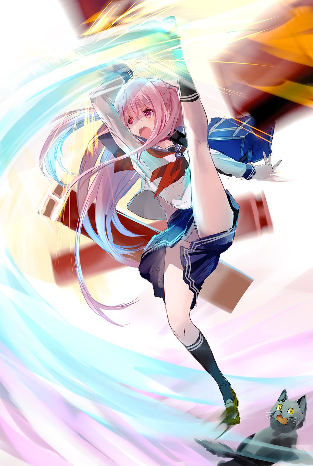 騎劉たかひさ メロンブックスにて新刊委託中 野良猫を助ける為に物心つく前に仕込まれた技でルガールの血を引く者として覚醒してしまうの巻