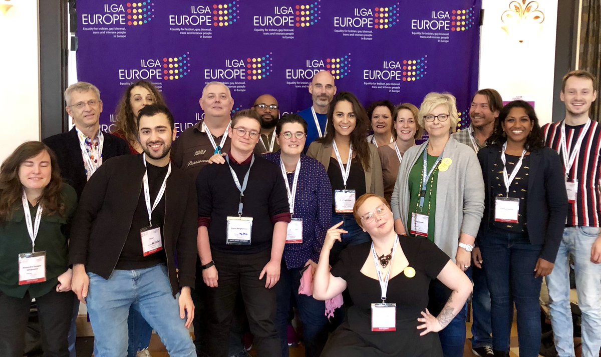 The Dutch delegation at @ILGAEurope #IEBrussels2018 Conference. An inspiring conference and a growing awareness that there is still a lot of joint work to do for the basic rights of the LGBTI+ community in Europe.