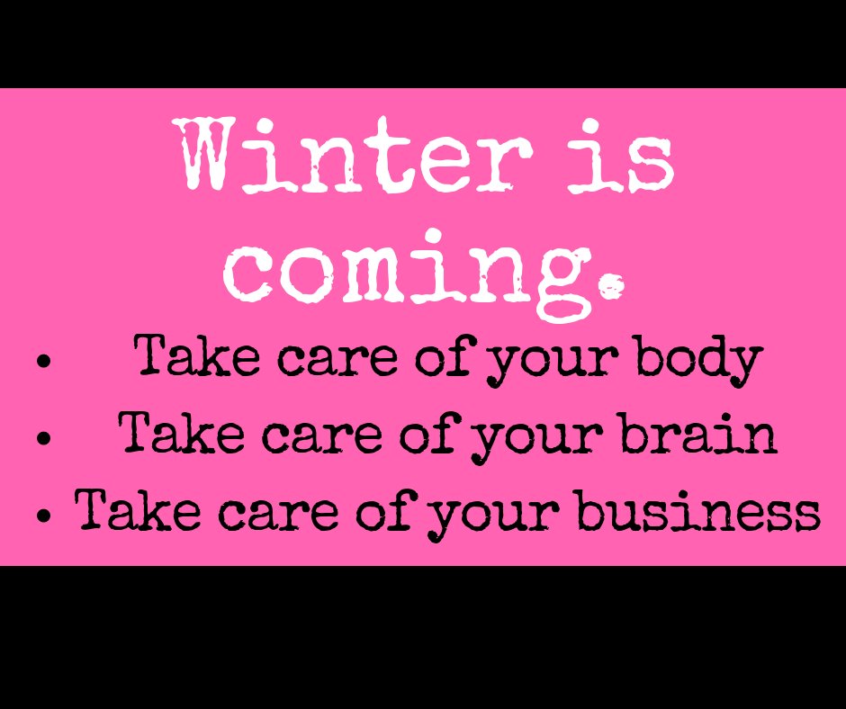 Lola_Davina's tweet photo. New Article for @YNOTcam : Winter Is Coming!
October is the perfect time to pre-plan care for your body, mind and business.
#camlife #camproblems #healthandwellness
https://t.co/4SyFhwPBr3 https://t.co/4apj070m9j