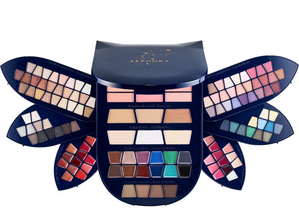davelackie's tweet image. OMG! Today's luxe beauty Twitter giveaway is #SephoraHoliday Once Upon A Night Palette with 130 colours! It has 78 eyeshadows, 24 lip gloss, 6 blushes, 12 cream liners, 6 bronzers/highlighters &amp;amp; 4 brow powders. To enter, follow @davelackie &amp;amp; RT @sephoracanada