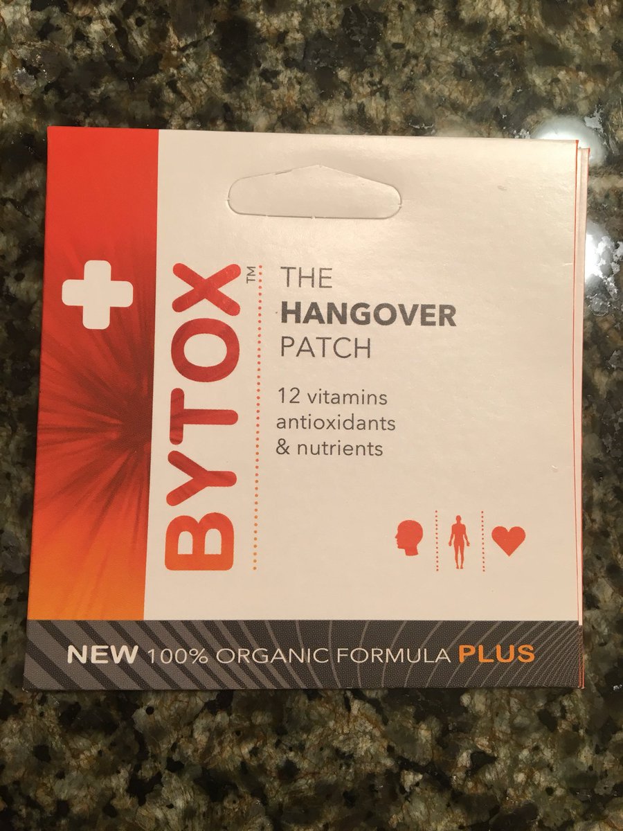Pandora1869's tweet image. Lifesaver!!! #Bytox #hangoverpatch