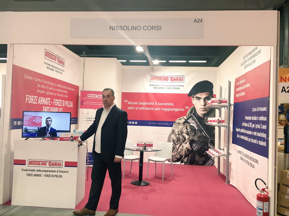 Sono il primo franchising in ambito della formazione: il nostro Socio <a href="/nissolinocorsi/">Nissolino Corsi</a> vi aspetta allo stand A24 al <a href="/FranchisingMI/">SaloneFranchisingMI</a> #SFM18