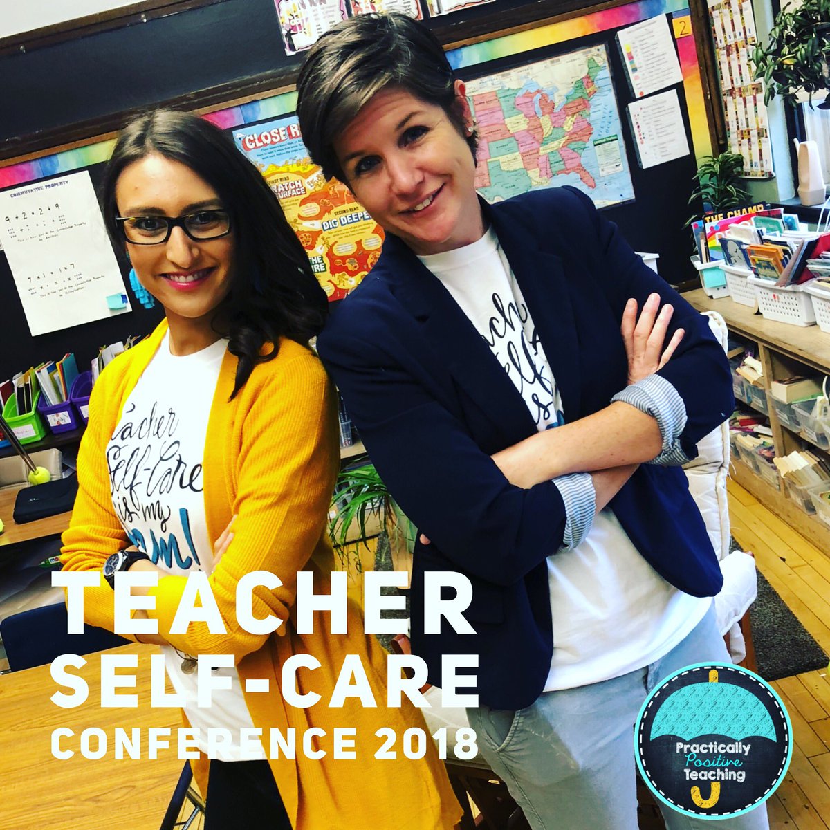 Set and ready to go! It’s time to get our self-care on! @teacherselfcare 
#selfcareCHI 
#selfcare18 #chicagoteachers #iteachtoo #teachersofig #highfive #stopcomparingyourself #startdoing #beproudofyourself #bewhoyouare #conferencesession #iteach5th #iteach4th