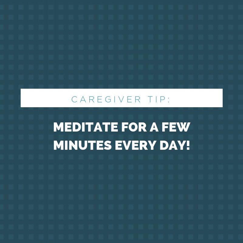 #CaregiverTip: Meditate for a few minutes every day! ow.ly/zWxT30mkpLS #selfcare