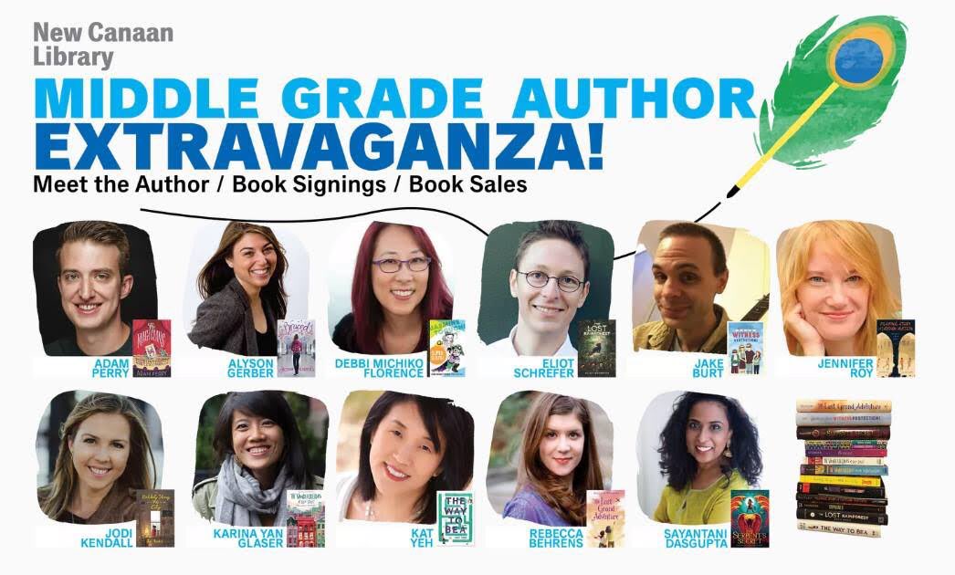 I’ll be in CT tomorrow with this amazing group of #mglit authors! #mgauthors @NewCanaanLibr @ElmStreetBooks @Scholastic