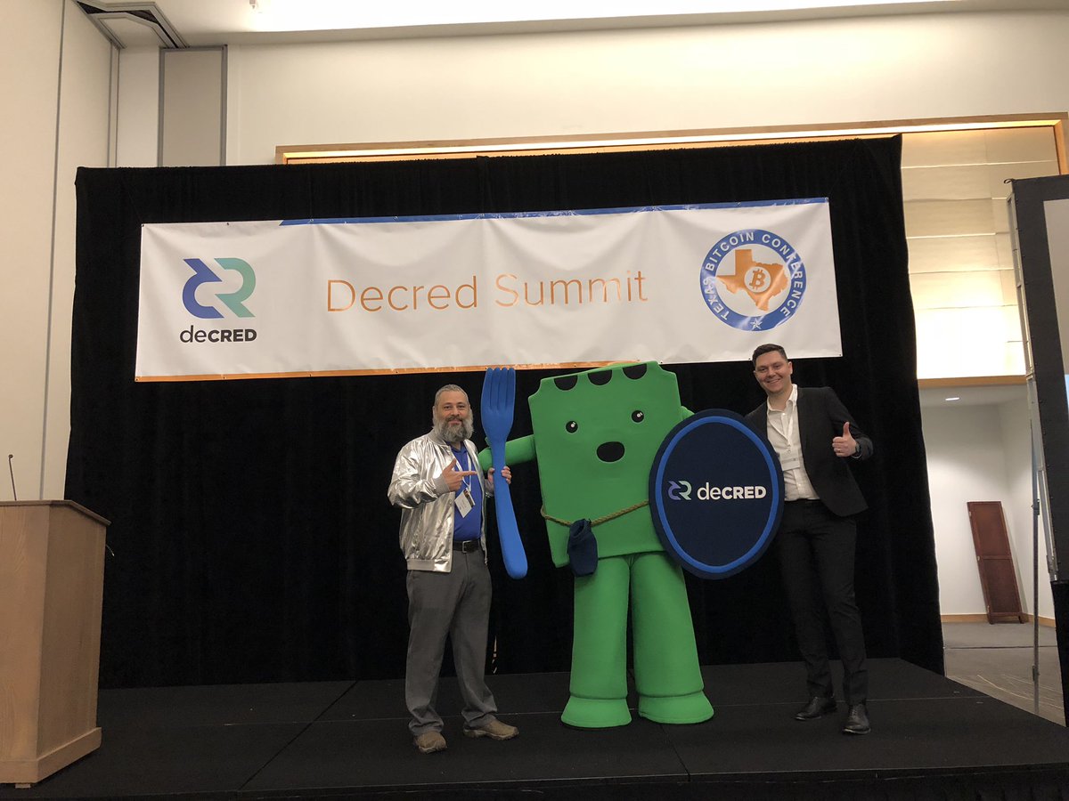 txblockchain's tweet photo. Come and meet Stakey @decredproject table! #TBC18 #decred #BitcoinTalk https://t.co/VOxT0n4Nmu