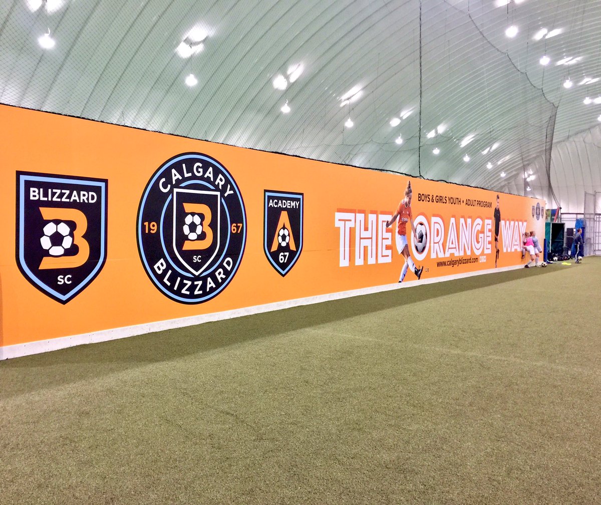 BlizzardSoccer_'s tweet photo. #TheOrangeWay home 🔥 Field 4 sporting the new logo and crest. https://t.co/RCP8uQl0C1