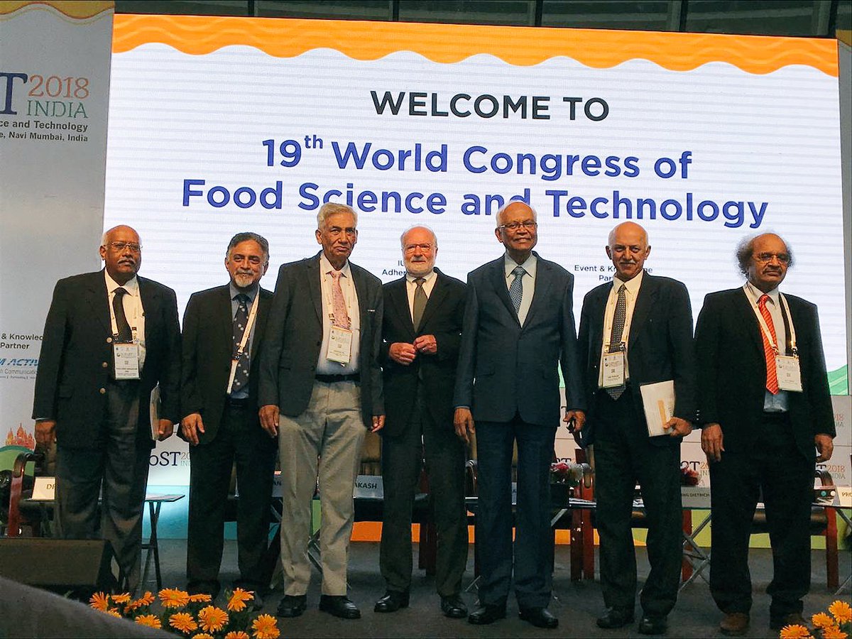 A big shout to the leadership team of #IUFoST2018 which worked diligently for the success of the 19th World Congress of Food Science &amp; Technology which was hosted by <a href="/IUFoST/">IUFoST</a> in India for the first time.