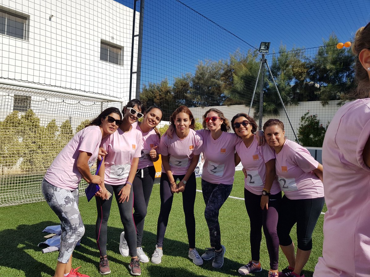 Excellent challenge sportif féminin pour une bonne cause, beau melting pot inter-directions #octobrerose2018 #espritdequipe #orangeTN <a href="/Marwabek_tn/">Marwa</a> <a href="/InesBrahim/">Inès Mahjoub Brahim</a> <a href="/Aloulousk/">Ali Sakka</a>