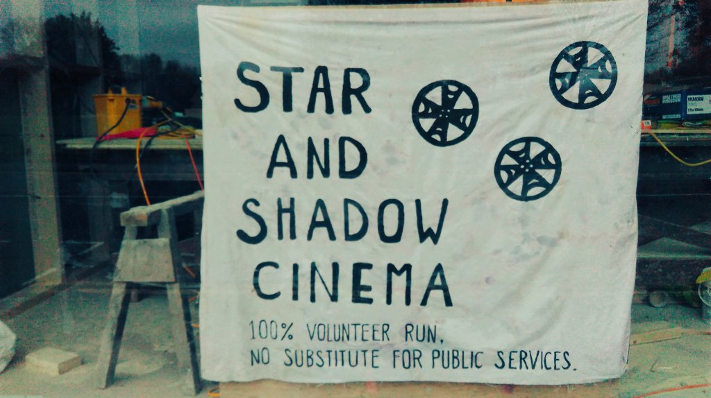 PROGRESSdocu's tweet image. We're here in Newcastle (thanks to @NORTH_NCL) at the @StarAndShadow cinema. People are arriving. Film in a little while. Good times.