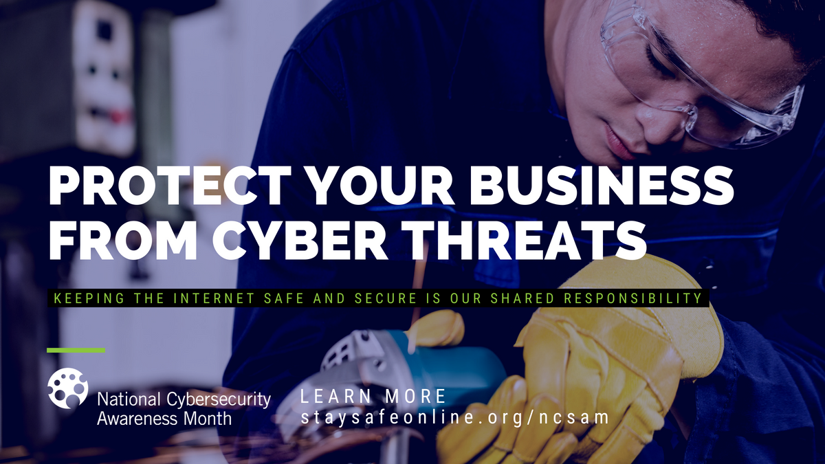 SymbitsIT's tweet photo. Protect your #business – no matter how large or small – with alerts, tips and resources from @DHSgov @USCERT_gov. #CyberAware 
.
.
.
#SYMBITS #NCSAM #cybersecurity #cybercrime #technews #security https://t.co/INi3EndEz1
