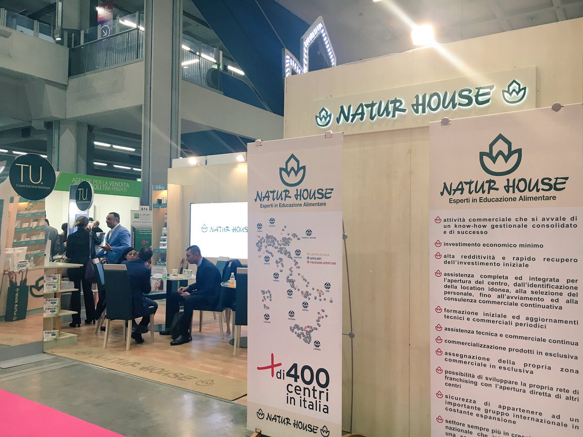 Oltre 2400 punti vendita nel mondo e oltre 6,5 milioni di clienti che, grazie ad un metodo innovativo, hanno imparato a mangiare bene per vivere meglio, in modo sano e gustoso con <a href="/NaturhouseIT/">Naturhouse Italia</a>. Il nostro Socio vi aspetta allo stand A35 di <a href="/FranchisingMI/">SaloneFranchisingMI</a> #SFM18