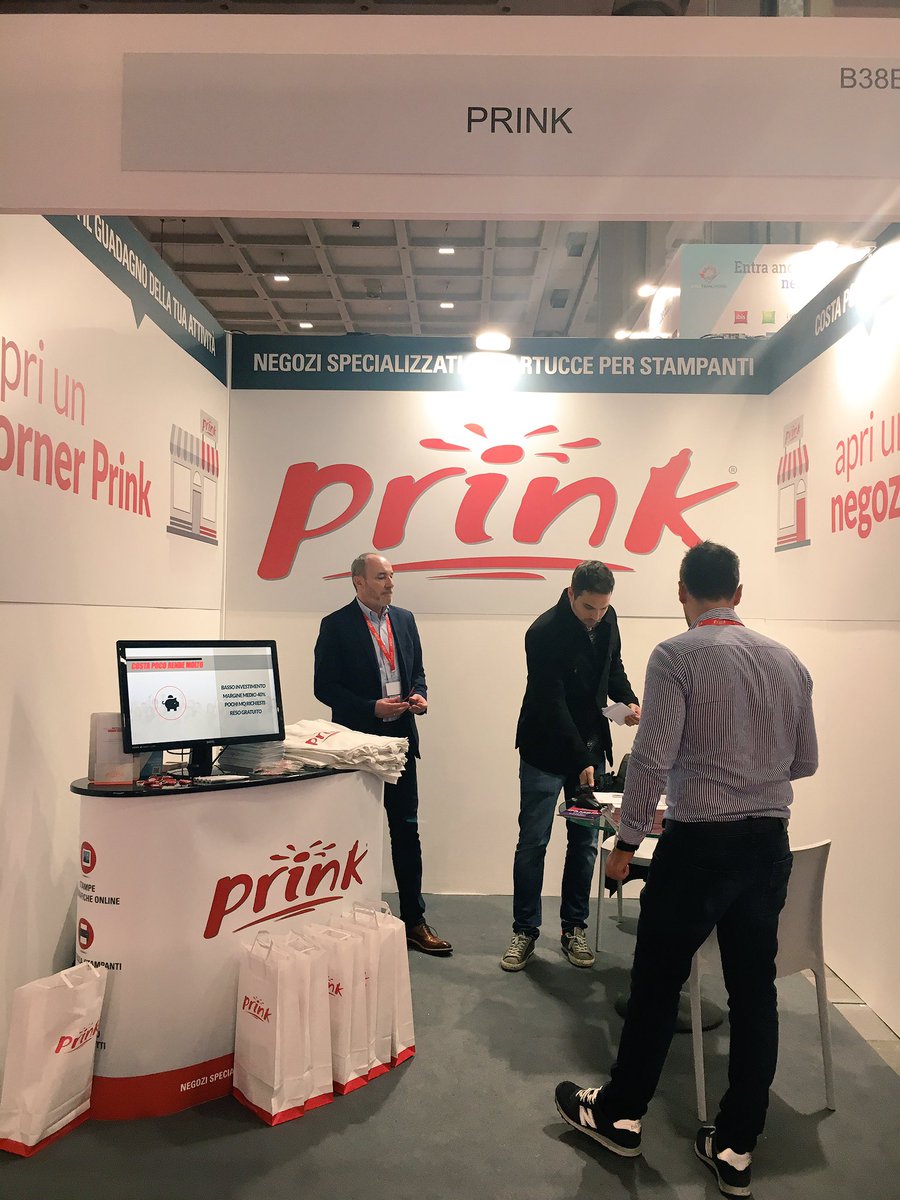 .<a href="/PrinkItalia/">Prink</a> è l’azienda di Franchising Numero 1 in Europa nel settore dei consumabili per la stampa con oltre 1.000 punti vendita suddivisi tra negozi e corner. È presente allo stand B38B nella collettiva Soci Assofranchising al <a href="/FranchisingMI/">SaloneFranchisingMI</a> #SFM18