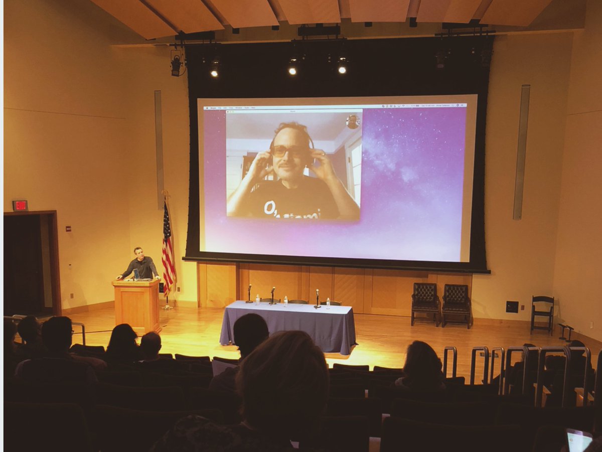 MusicPolicyDC's tweet photo. .@martinperna joining us live via @Skype for our next session. #mpfs2018 #dcmusic #202creates https://t.co/TmUCt2YkJ7