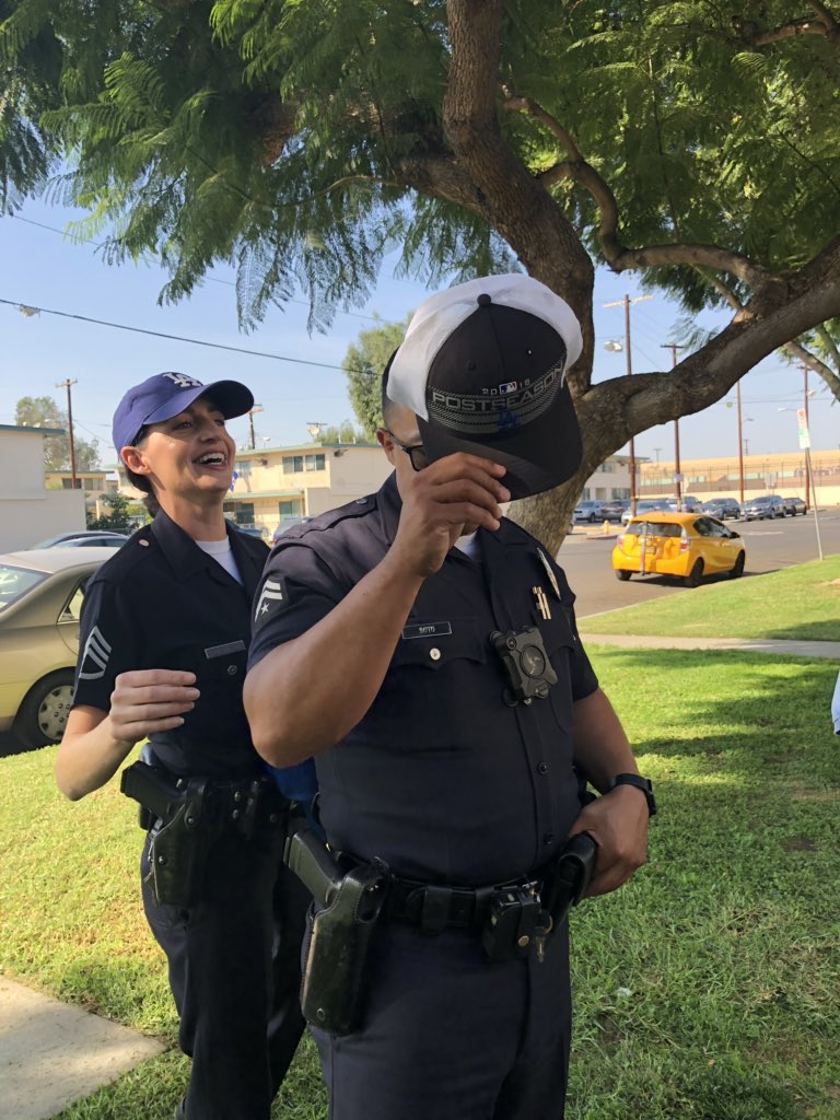 The #LAPD loves the #LADodgers!!!! <a href="/KTLA/">KTLA</a>